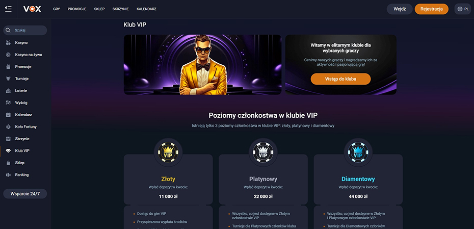 Program lojalnościowy w kasynie Vox Program lojalnościowy w kasynie Vox