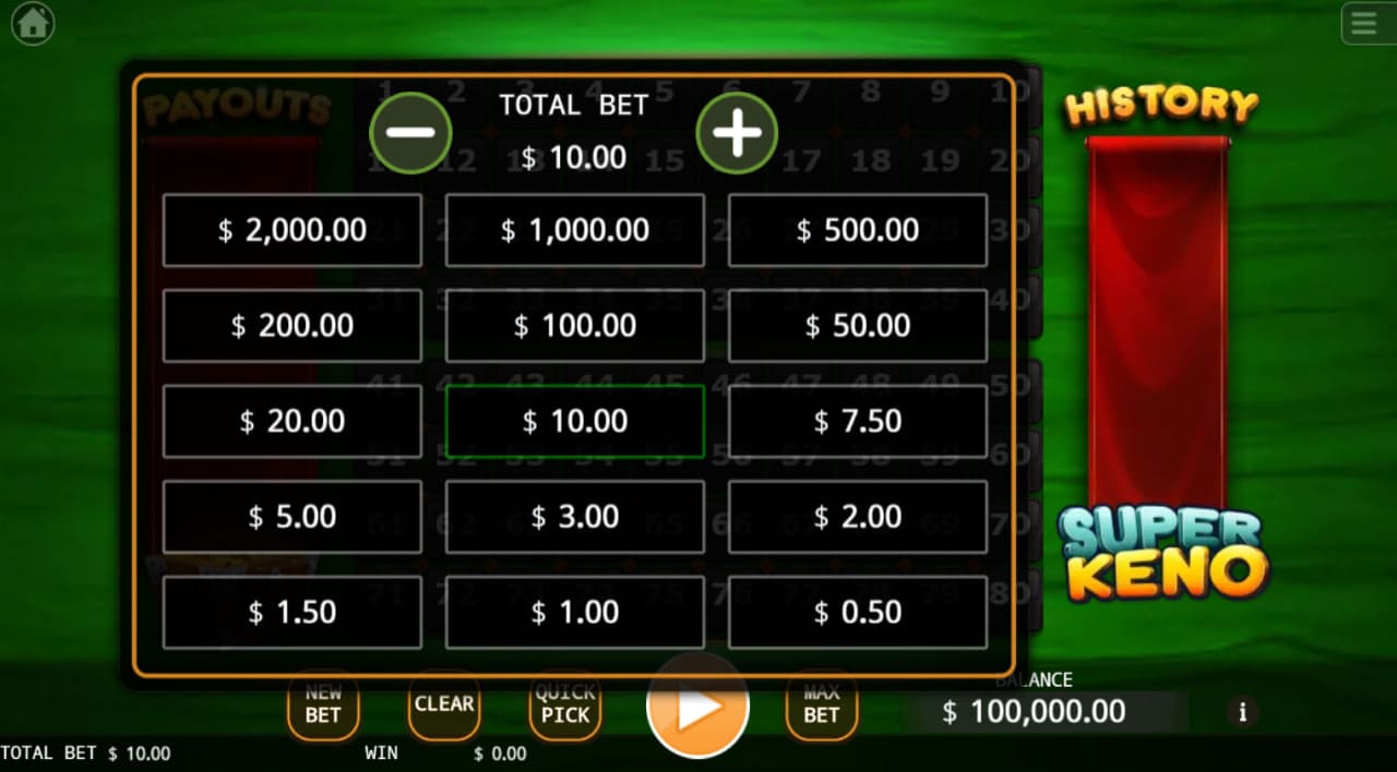 Super Keno Super Keno