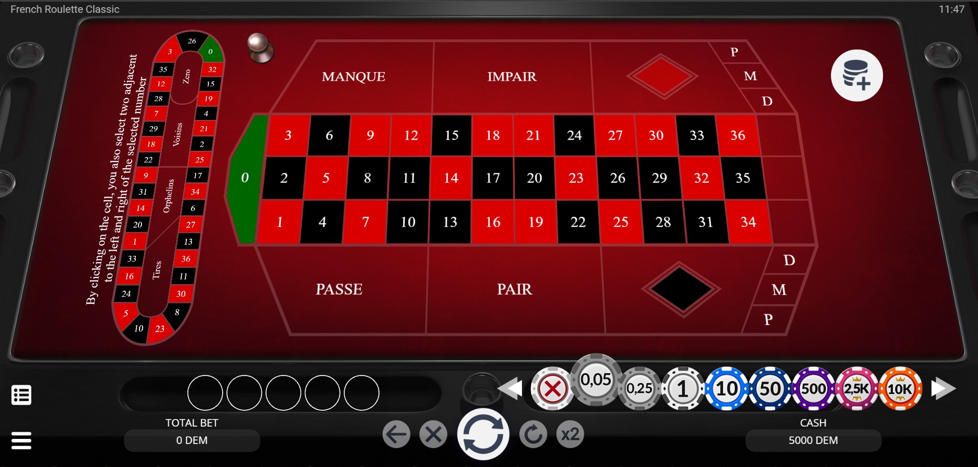 Ruletka Francuska (Evoplay) Ruletka Francuska (Evoplay)