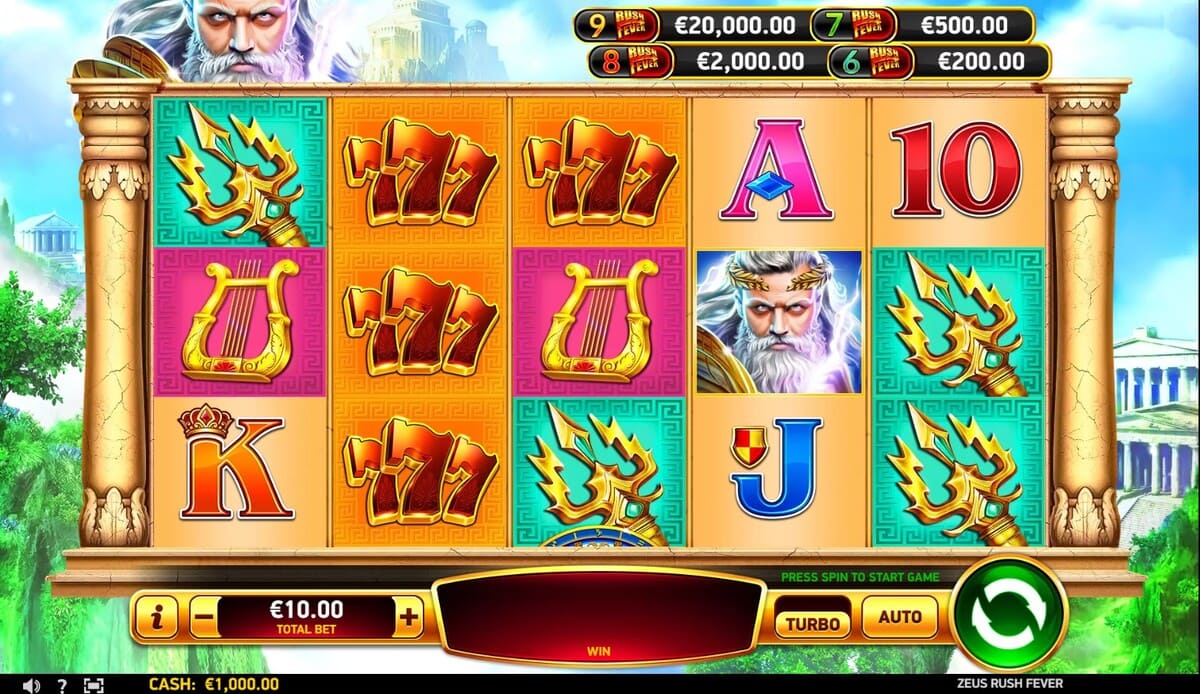Zeus Rush Gorączka Zeus Rush Gorączka